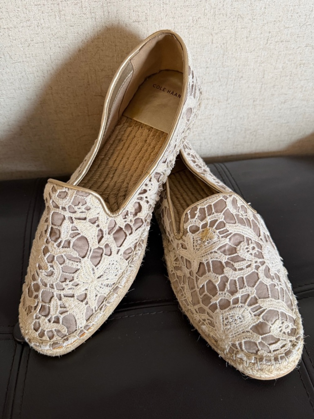 Cole Haan Cream Espadrille size 9.5